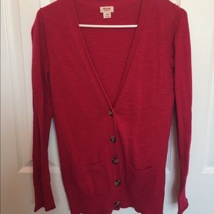 Cranberry cardigan